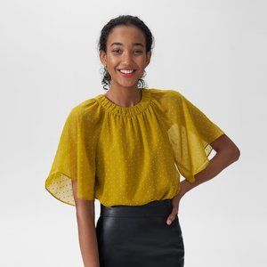 Ellie Swiss Dot Chiffon Top